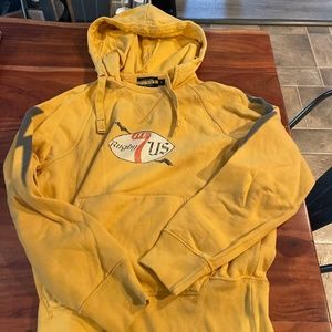 Distressed sweat shirt